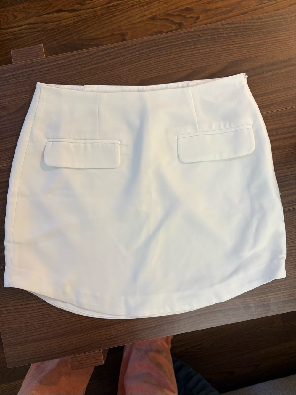GREY LAB White Mini Skirt with Pocket Detail